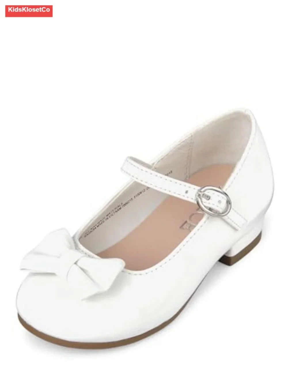 Girls Low Heel Dress Shoes with Bow